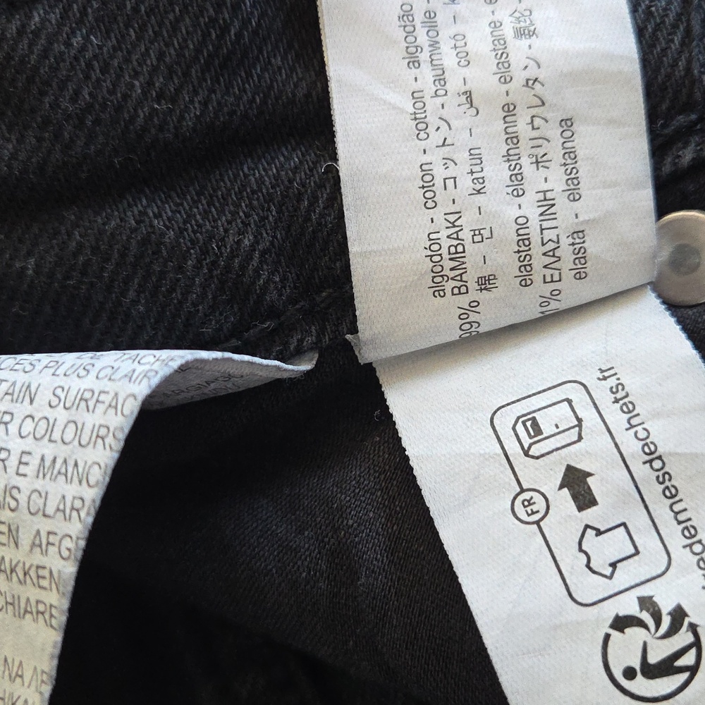 2 Women's Size 2 Jeans! Zara Black Wash/ Abercrombie& Fitch Blue Wash. - Picture 7 of 8